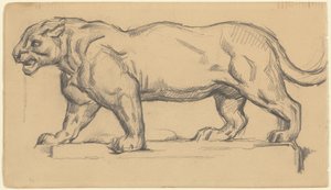 ジャガー 作： Paul Cézanne after Antoine Louis Barye
