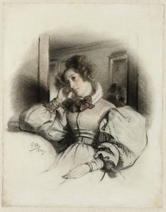 E.D.夫人の肖像 作： Paul Delaroche