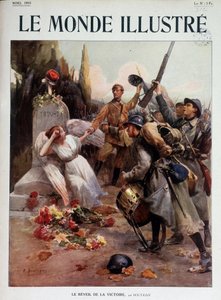 ブティニーの寓意的な絵画「ヴィクトワールの復活」-1915年の「Le Monde Illustré」に掲載。 作： ポール・エミール・ブティニー