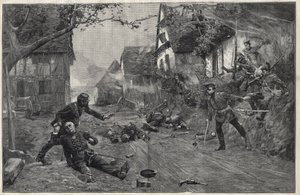 1870年から1871年にかけての戦争 - 8月6日、Woerthの戦い（またはFroeschwiller Woerthの戦い、Froeschwiller-Woerth）にて。