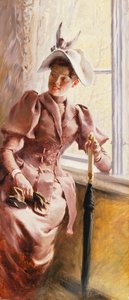窓際、1892 作： Paul Fischer