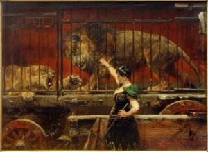 P.マイヤーハイム、嫉妬の雌ライオン 作： Paul Friedrich Meyerheim