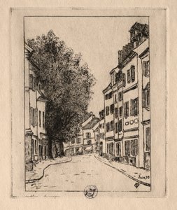 6つのエッチング：ノートルダム、ポントワーズ、1895年。
