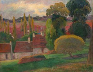 ブルターニュの農場、およそ。 1894 作： Paul Gauguin