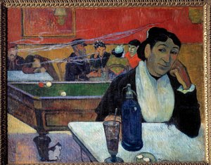 カフェにて（アルル） ポール・ゴーギャン（1848-1902）の絵画 1888年 モスクワプーシキン美術館 作： Paul Gauguin