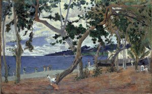 海岸で、マルティニーク。 作： Paul Gauguin