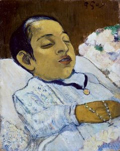 "" Atiti ""ベッドで死んだ子供-PaulGauguinによる絵画 作： Paul Gauguin