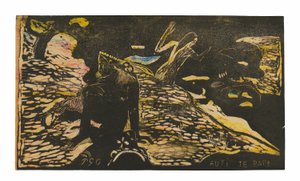 ノア・ノア組曲より「川辺の女たち 作： Paul Gauguin
