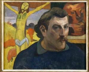 黄色いキリストの自画像 作： Paul Gauguin