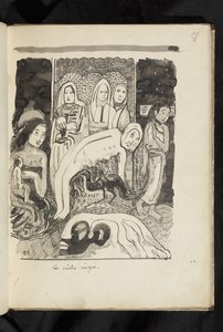 ビフォー・アフター - 「聖なるイメージ」を描く 作： Paul Gauguin