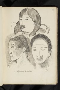 ビフォーアフター-「気持ちがないわけではない」ドローイング 作： Paul Gauguin