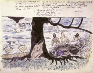 入浴者 作： Paul Gauguin