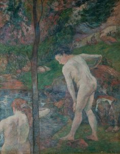ブルターニュの海水浴客 2 人の海水浴客、1887 年。 作： Paul Gauguin