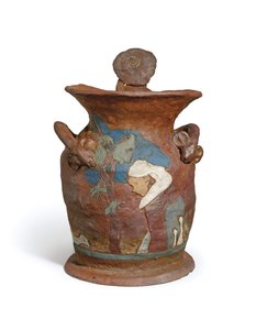 ブルトンの女性と若いブルトン;ブルトンと若いブルトンのシェフモデル 作： Paul Gauguin