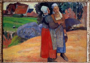 ブルトン人の農民。ポール・ゴーギャン（1848-1903）の絵画 作： Paul Gauguin