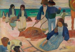 ブルトントングコレクター（II）（Ramasseuses de varech（II））。 1889 作： Paul Gauguin