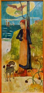 回転するブルターニュの少女（Joan of Arc） 作： Paul Gauguin