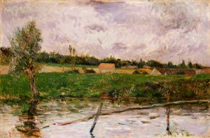 ブルターニュの田舎、1879 作： Paul Gauguin