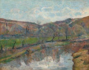 ブルターニュの風景 作： Paul Gauguin