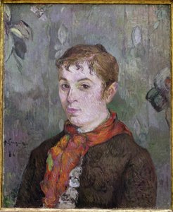 女性の胸像（油彩・キャンバス 作： Paul Gauguin