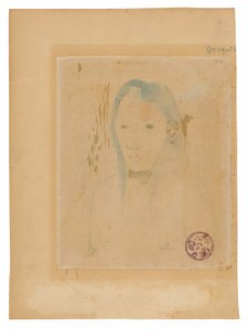 タヒチアンの女性の胸像 作： Paul Gauguin