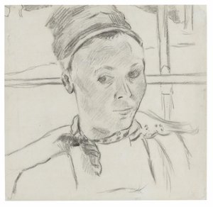 若いブルトン女性の胸像（マリー・ラガドゥの可能性） 作： Paul Gauguin