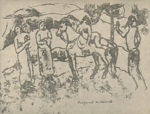 居住地の変更、1936 作： Paul Gauguin