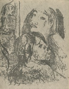 言葉のない会話、1936 作： Paul Gauguin