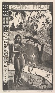 楽しい土地、1893-94。 作： Paul Gauguin
