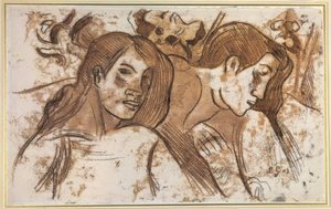 2つのマルケサン 作： Paul Gauguin