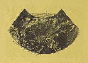 海のドラマ：黒渦団への降下、1889年 作： Paul Gauguin