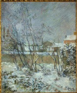 雪の影響、またはカルセル通りでの雪 作： Paul Gauguin