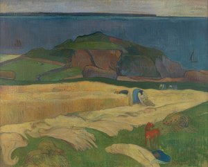 収穫（ル・プルドゥ）。 1890 作： Paul Gauguin