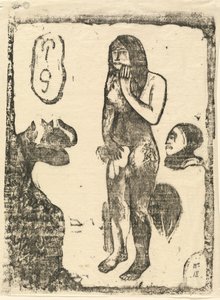 1895年以降のイブ。 作： Paul Gauguin