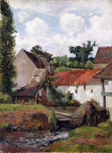 オスニーの農場、1883 作： Paul Gauguin