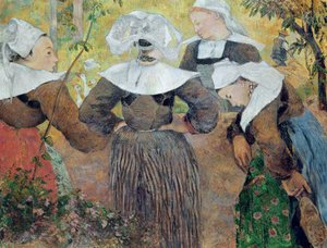 4人のブルトン人女性、1886年 作： Paul Gauguin