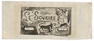 キツネ、2 人の女性の胸像、ウサギ、Le sourire の頭飾り 作： Paul Gauguin