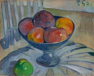 ガーデンチェアのフルーツ皿、1890年頃 作： Paul Gauguin