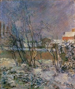 雪の庭、1883 作： Paul Gauguin