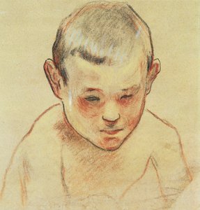 少年の頭、1886-88年頃 作： Paul Gauguin