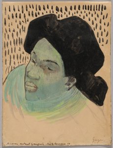 タヒチ女性の頭部 作： Paul Gauguin