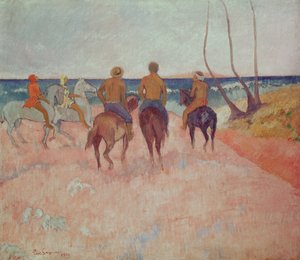 ビーチでの騎士（ヒバホア）1902 作： Paul Gauguin