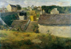 ヴォーギラードの家（Les Maisons de Vaugirard）」ゴーギャン、ポール・ユージン・アンリ（1848-1903）の作品。油彩・キャンバス 作： Paul Gauguin