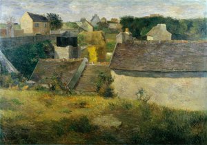 ヴォジラールレメゾンドヴォジローの家、1880年。 作： Paul Gauguin