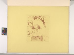 ヒューマン ミザリー 1889年（カナリア イエローの織物紙にジンコグラフ）