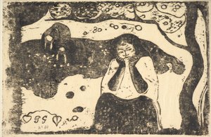 人間の悲惨、1898-99。 作： Paul Gauguin