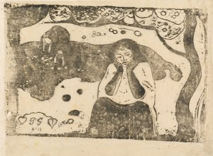 人間の悲しみ (Miseres humanaines) 作： Paul Gauguin