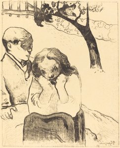 人間の悲しみミゼレス・ヒューマイン、1889年 作： Paul Gauguin