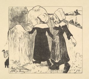 Joies de Bretagne (Joys of Brittany)、シリーズ Volpini より 作： Paul Gauguin