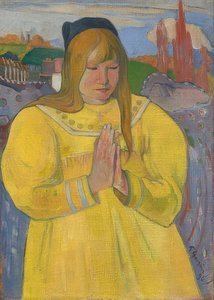 若いクリスチャンの女の子。 1984 作： Paul Gauguin